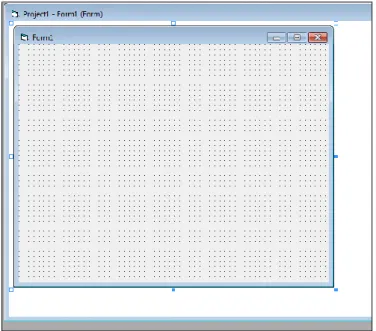 Gambar 2.8 Form designer pada Visual Basic 