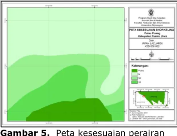 Tabel  6.  Parameter  Kesesuaian  wisata diving stasiun 1, 2, 3,4 dan  5 