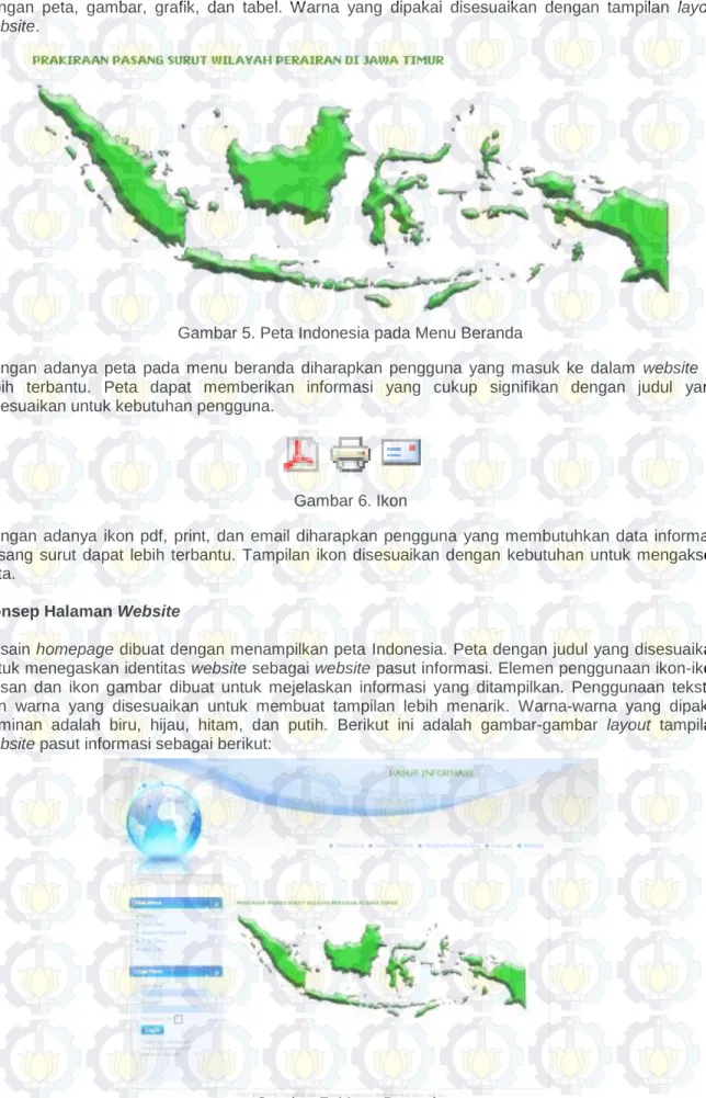 Gambar 5. Peta Indonesia pada Menu Beranda 