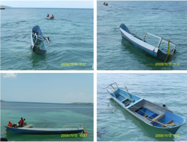Gambar II-7 Kondisi Perahu Motor Koli-koli yang di temukan 