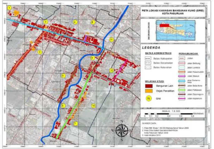 Gambar 9. Penentuan Titik Lokasi Berdasarkan Grid 