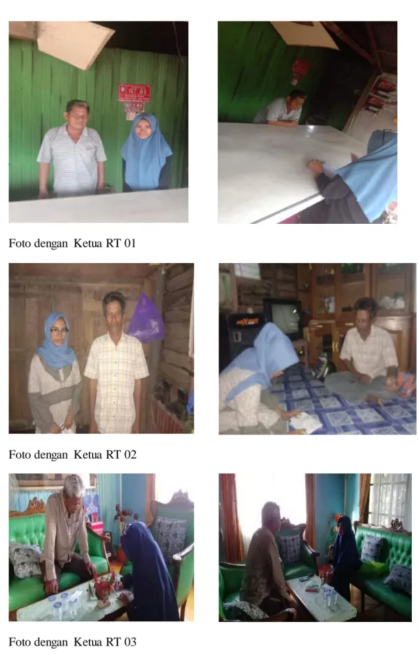 Foto dengan  Ketua RT 01 