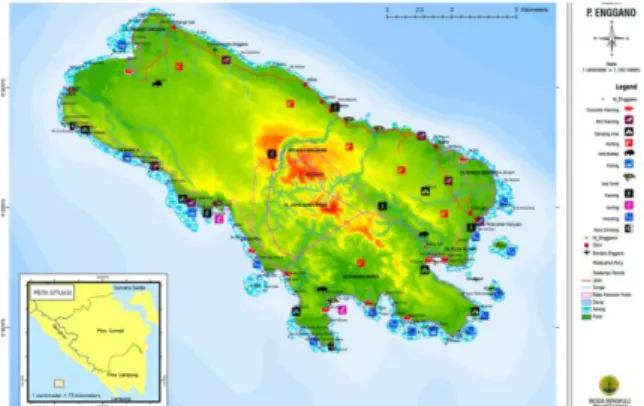 Gambar 1. Peta Pulau Enggano (Regen, 2011) 