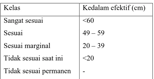 Tabel 1.6  Klasifikasi Tektur Tanah 