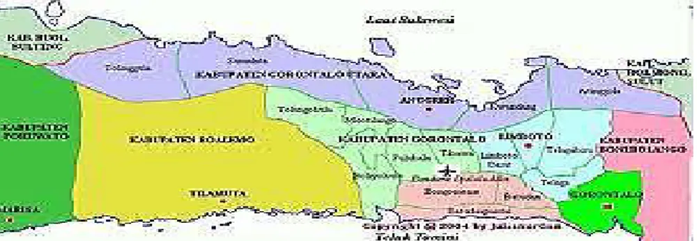 GAMBAR : 1.1 Peta Provinsi Gorontalo