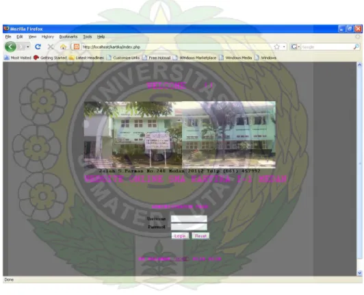 Gambar 4.6 Halaman Index Website SMA Kartika I-1 Medan 