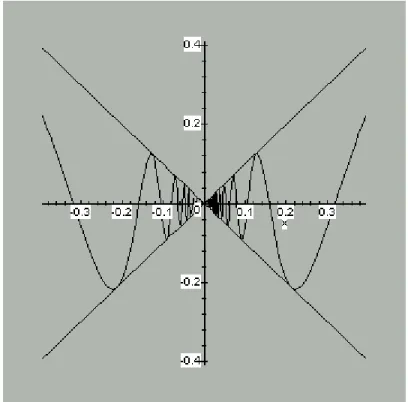 Gambar 5.1.3  Grafik dari f(x) = x sin(1/x)   x  ≠  0  Latihan-latihan 