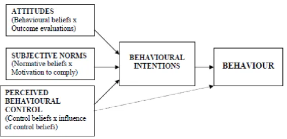 Gambar 1. Theory of Planned Behavior (Ajzen) 