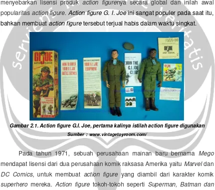 Gambar 2.1. Action figure G.I. Joe, pertama kalinya istilah action figure digunakan
