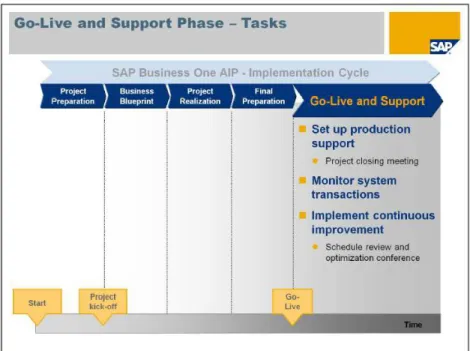 Gambar 2.10 Go-live and Support Phase  Sumber: (SAP AG., 2010, p. 232) 