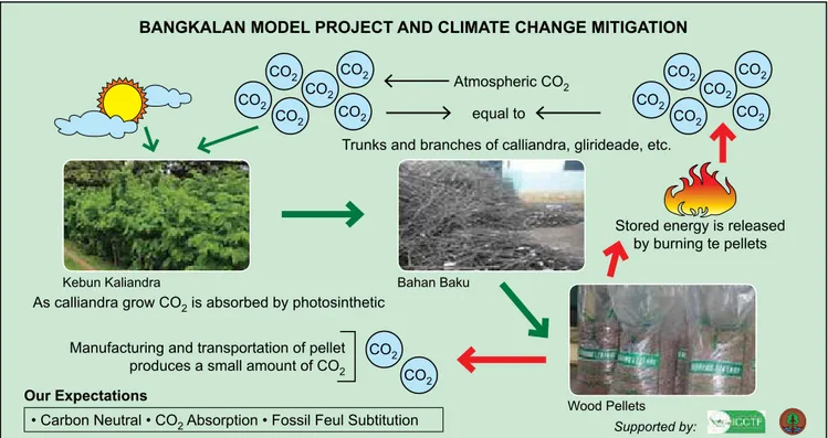 Gambar 1. Konsep Carbon neutral yang diaplikasikan proyek ICCTF-MOFOR