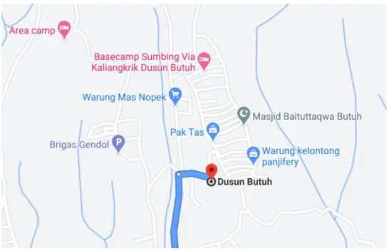 Gambar 2.1. Peta Dusun Butuh 