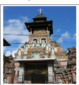 Gambar 11. Menara Gereja St. Yoseph Denpasar. Sumber: 