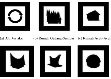 Gambar 3.6 Marker AR Rumah adat 