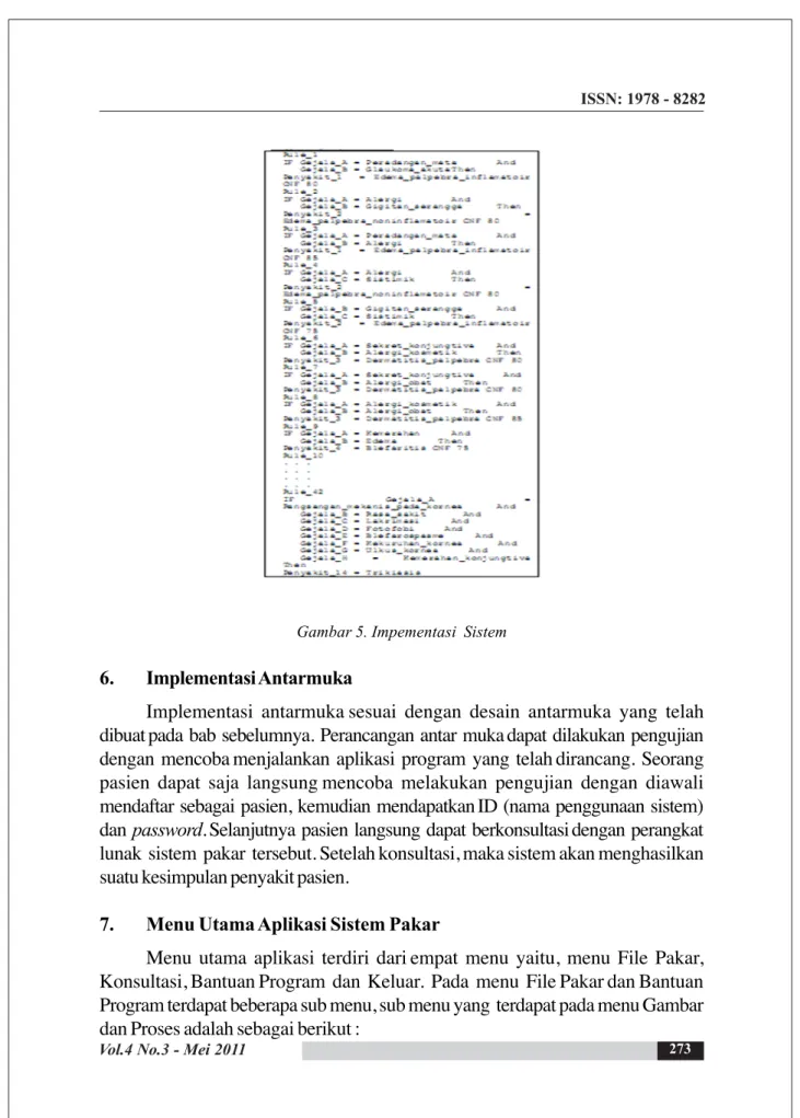 Gambar 5. Impementasi  Sistem