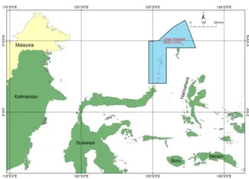 Gambar 1. Lokasi Ekspedisi INDEX SATAL 2010 di  perairan laut dalam Sangihe-Talaud, Indonesia 