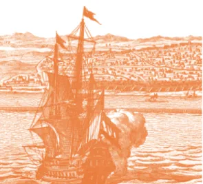 Gambar 3.19  Pelabuhan Banten  pada abad  ke-16 M