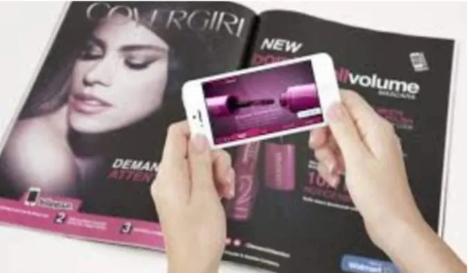Gambar 1 AR pada Infografis (Sumber: augmentedreality- augmentedreality-trends.com) 