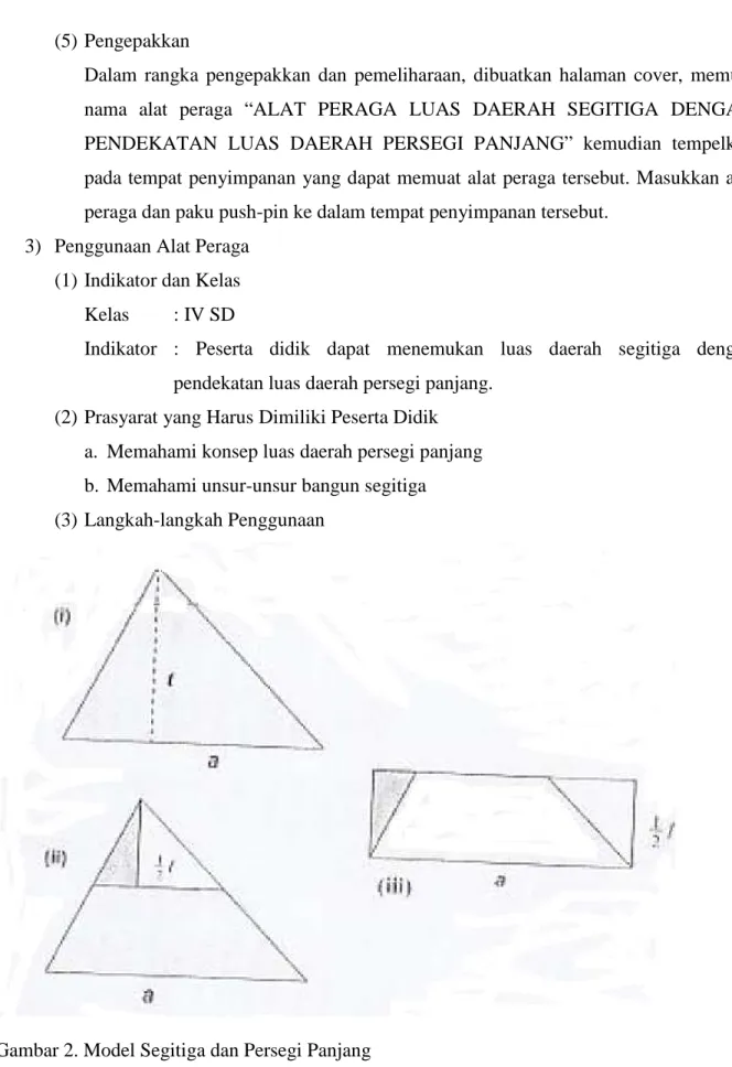 Gambar 2. Model Segitiga dan Persegi Panjang