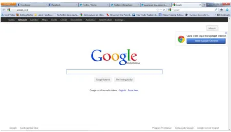Gambar 2. Halaman utama Google 