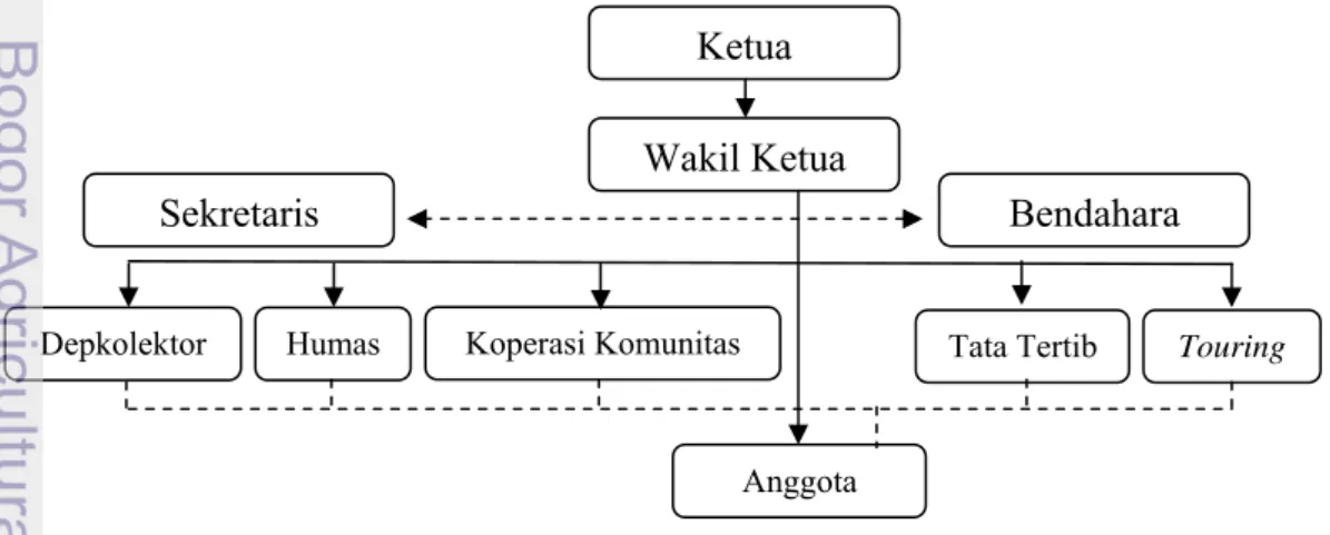 Gambar 3. Struktur Kepengurusan Ketua