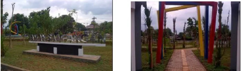 Gambar 5.Nama Taman danGerbangUtama di Taman Sampangan 