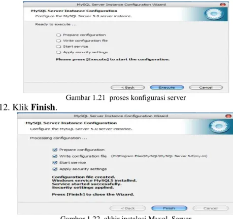 Gambar 1.21  proses konfigurasi server 