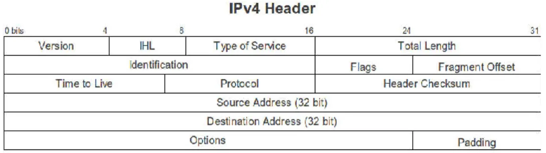 Gambar 2.5 IPv4 header 