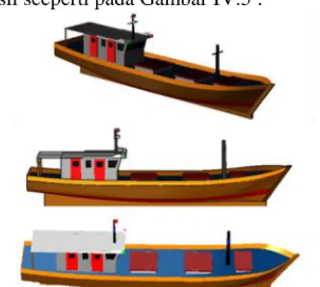 Gambar 4. Desain Kapal 3D 
