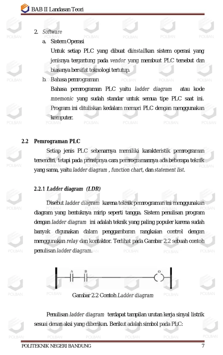 Gambar 2.2 Contoh Ladder diagram  