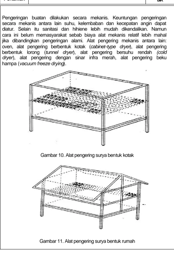 Gambar 10. Alat pengering surya bentuk kotak 