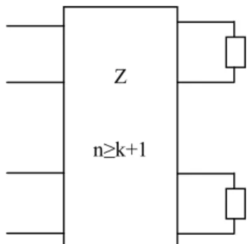 Gambar 1.Jaringan dengan k kesalahan  bersama yang ditunjukkan  dengan (n+k) dimana n  adalah tempat pengukuran