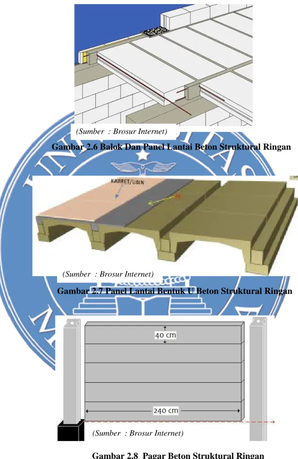 Gambar 2.6 Balok Dan Panel Lantai Beton Struktural Ringan 