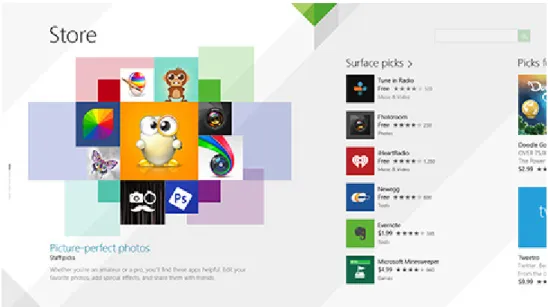 Gambar 7. Windows 8 Store 