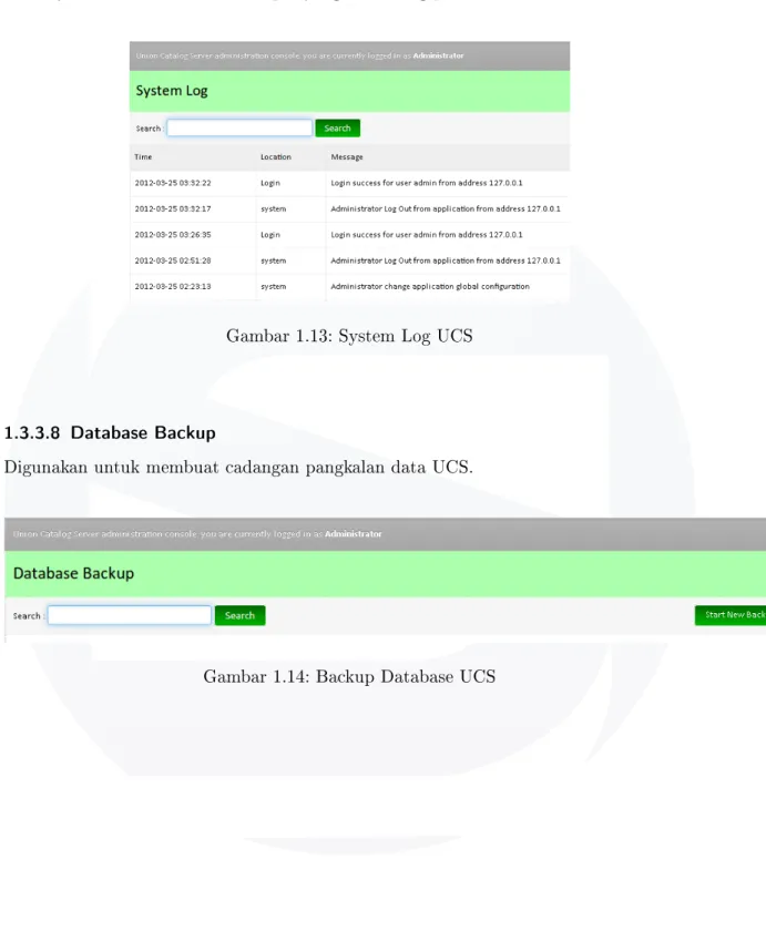 Gambar 1.13: System Log UCS
