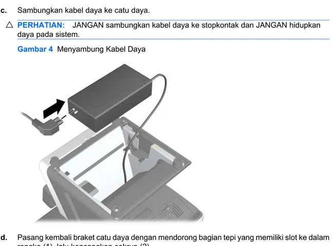 Gambar 4  Menyambung Kabel Daya