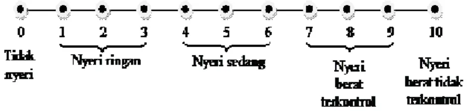 Gambar 3. Visual Analog Scale (VAS)  2.6.4 Skala Nyeri menurut Bourbanis 