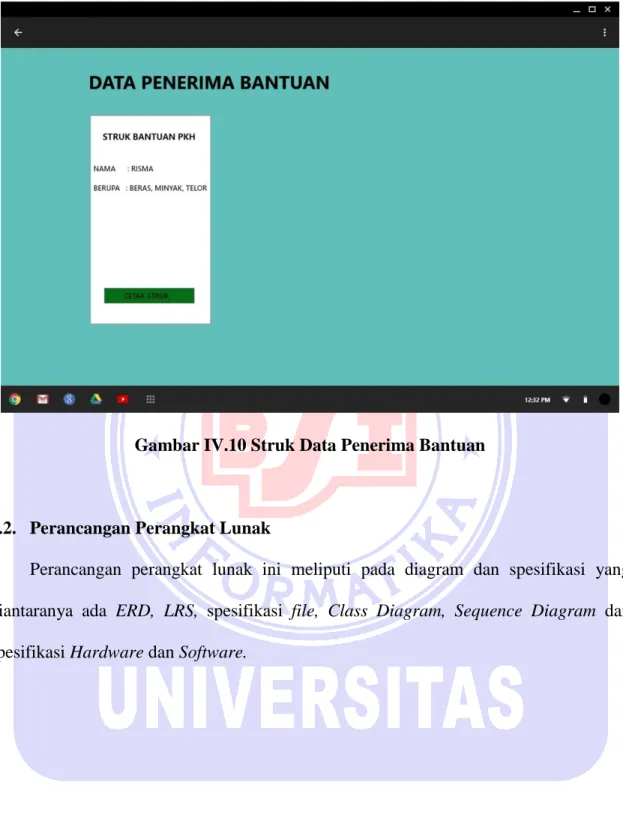 Gambar IV.10 Struk Data Penerima Bantuan 