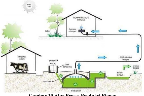 Gambar 10 Alur Proses Produksi Biogas 