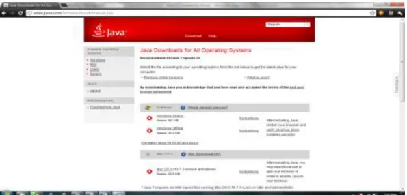 Gambar II.1. Situs Resmi Java  (Sumber: Sulistiani, Sri. Membangun GUI  