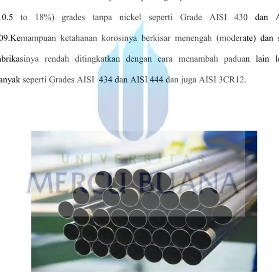 Gambar 2.2 : Stainless steel jenis Ferritic  