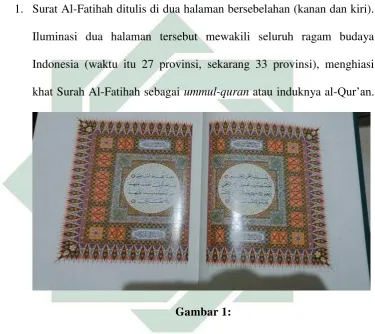   Gambar 1: Halaman Surah al-Fatihah 