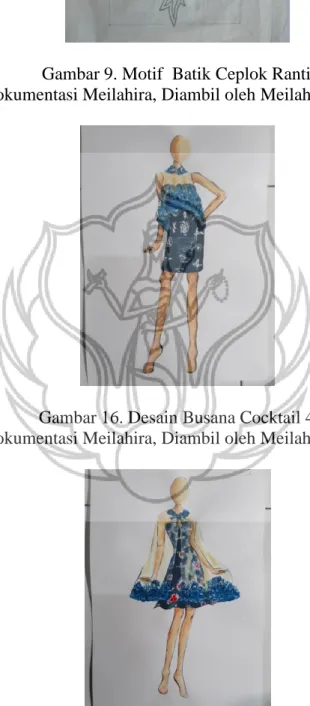 Gambar 16. Desain Busana Cocktail 4 