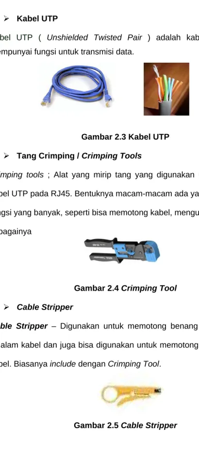 Gambar 2.3 Kabel UTP 