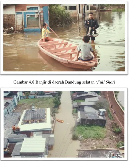 Gambar 4.9 Banjir di daerah Bandung selatan (Bird Eye View) 