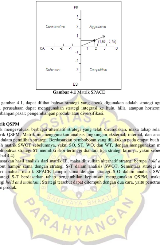 Gambar 4.1 Matrik SPACE 