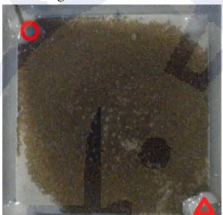 Gambar 6. Model (reservoir ) sistem air-minyak  yang siap diproduksikan 