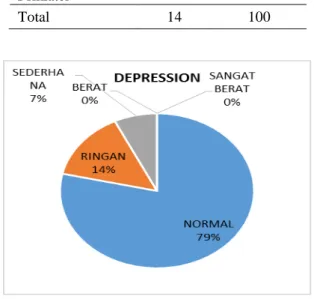 Gambar 3. Persentase Tingkat Depresi 