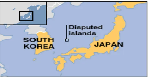 Gambar : Peta Pulau Dokdo / Takeshima 