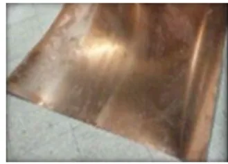 Gambar 1  Plat Tembaga 0,55 mm  Dok. Gunawan, 2015 